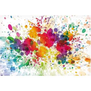 Fun Express – Paint Splattered Backdrop Banner for Art Party – VBS Vacation Bible School Supplies/Decor
