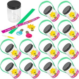 Fun Express 3″ x 4″ Jesus is The Light VBS Shine God’s Light Lantern Craft Kit – Makes 12