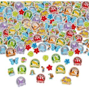 Fun Express 3/4″ – 1 1/2″ Bulk 300 Pc. Rainforest VBS Self-Adhesive Foam Shapes