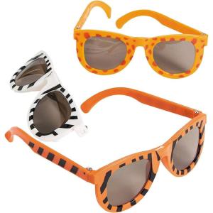 Fun Express Animal Print Sunglasses (1 Dozen) Party Favors – VBS Vacation Bible School Supplies/Decor Summer & Beach Accessories