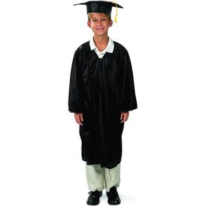 Fun Express Bulk Middle School Black Graduation Cap & Gown Sets for 12 – Apparel Accessories – 24 Pieces