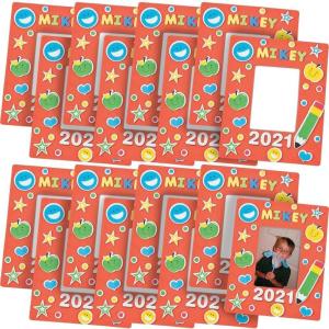 Fun Express DIY School Picture Frame Craft Kits – Makes 24 Magnetic Photo Frames – Classroom Activity Crafts for Kids