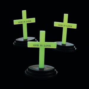 Fun Express God Is Love Glow in the Dark Crosses – Set of 12 – Church, Sunday School and VBS Gifts