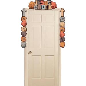 Fun Express Jesus is The Rock Classroom Door Border – VBS Vacation Bible School Supplies/Decor – 10 Pc