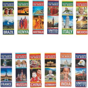 Fun Express Laminated Cultures of The World Bookmark – VBS Vacation Bible School Supplies/Decor – Educational and Learning Activities for Kids – 48 Pieces