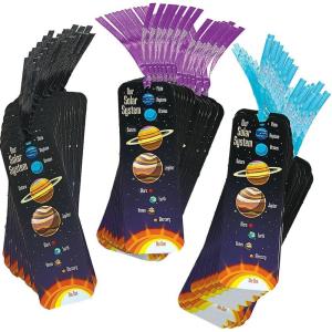 Fun Express Laminated Solar System Bookmarks – VBS Vacation Bible School Supplies/Decor- Educational and Learning Activities for Kids – 48 Pieces(2″ x 6″)