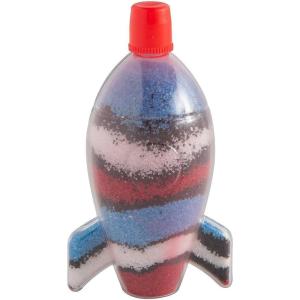 Fun Express Rocket Sand Art Bottles – Craft Supplies – VBS Vacation Bible School Supplies/Decor – 12 Pieces