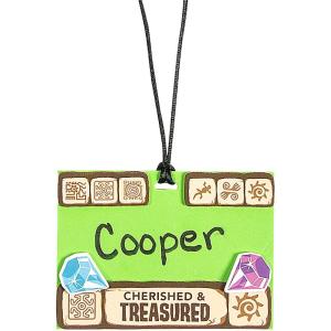 Fun Express Treasure Hunt Nametag Necklace Craft Kits – Perfect VBS Vacation Bible School Supplies DIY Kids Craft Projects – Personalized Name Tags Parties Fun Treasure Hunt Party Favors – 12 Pieces