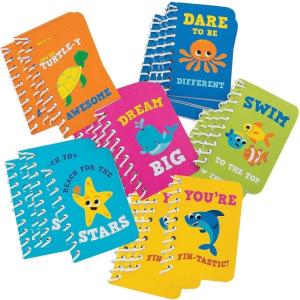 Fun Express Under The Sea Notepads – VBS Vacation Bible School Supplies/Decor- Educational And Learning Activities For Kids [Toy] – 24 Pieces