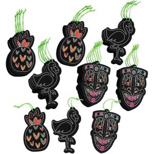 Magic Color Scratch Luau Ornaments 24 Pieces