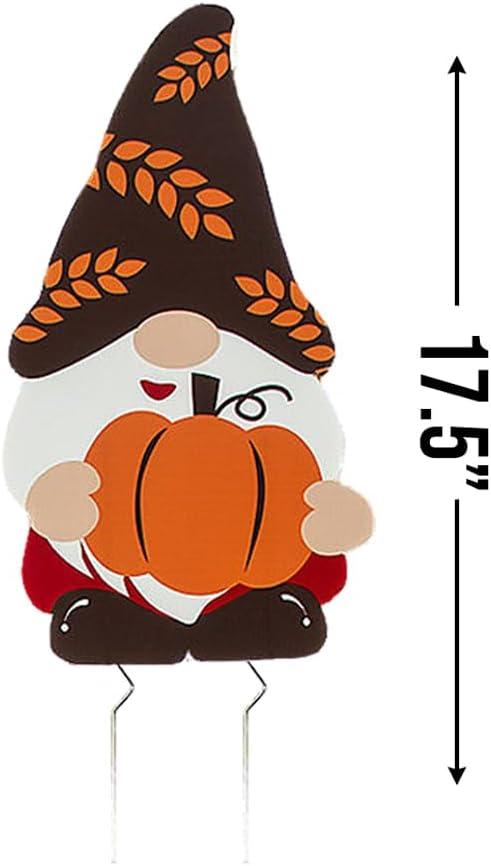 image:imageFall Gnome Yard Signs Party Decor 4 Pieces