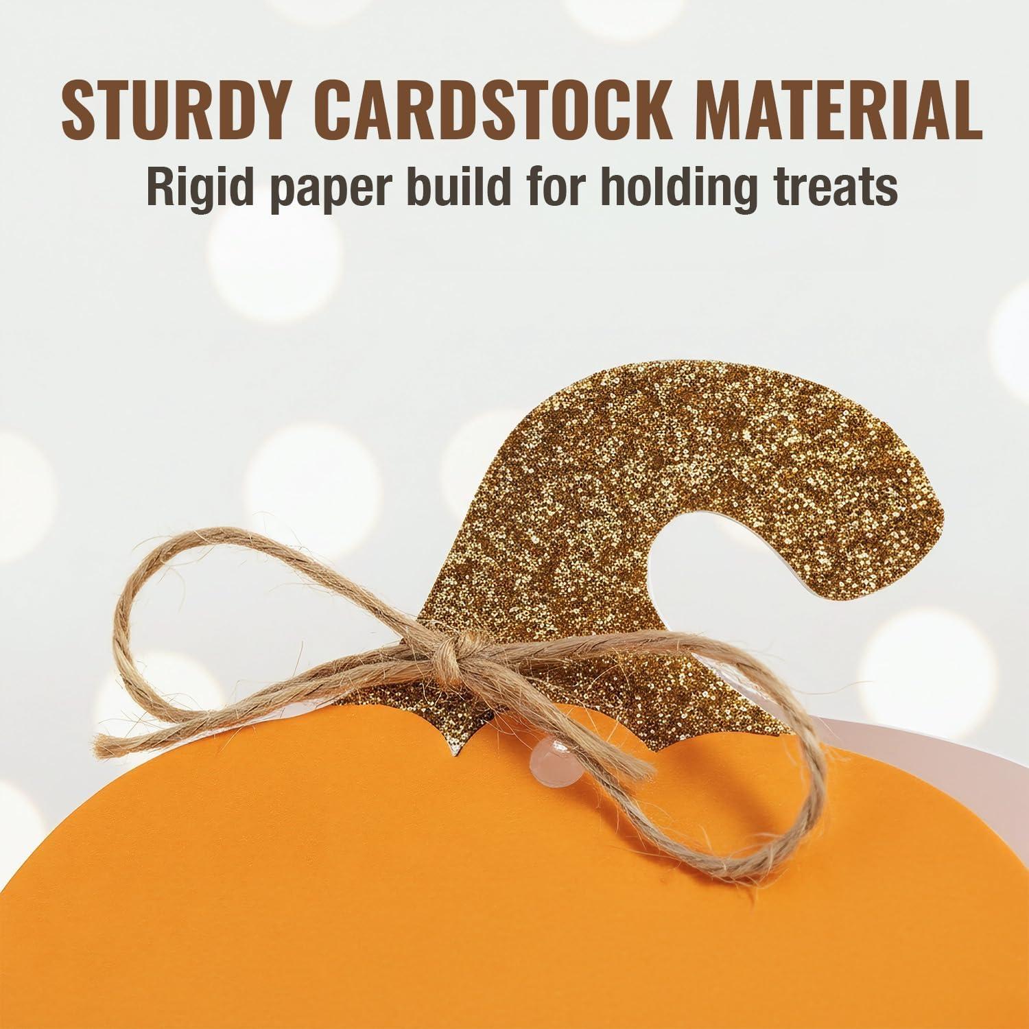 image:imageFun Express Assorted Colors Pumpkin Favor Boxes 475 x 575 Pack of 12 Durable Cardstock Gift Boxes Perfect for FallThemed Events and Parties