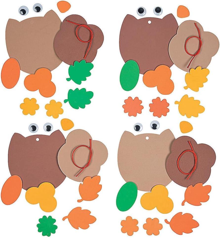 image:imageFun Express Fall Owl Ornament Craft Kit Makes 12 Autumn Crafts for Kids