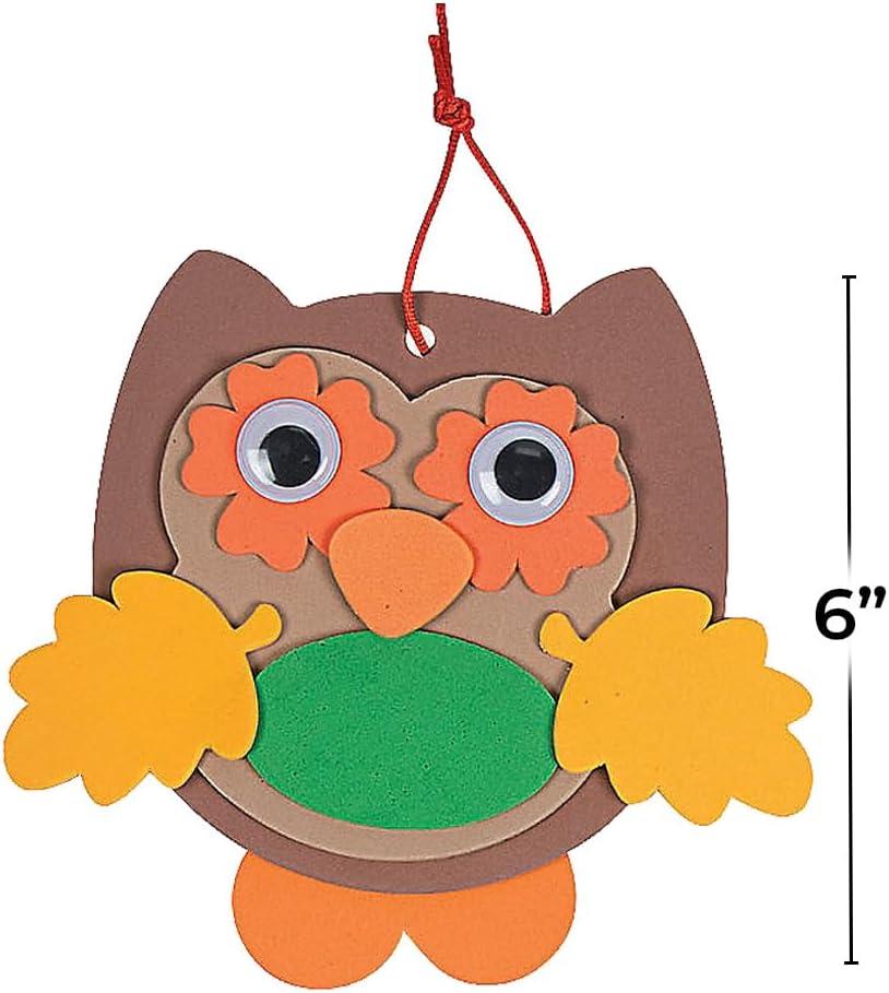 image:imageFun Express Fall Owl Ornament Craft Kit Makes 12 Autumn Crafts for Kids