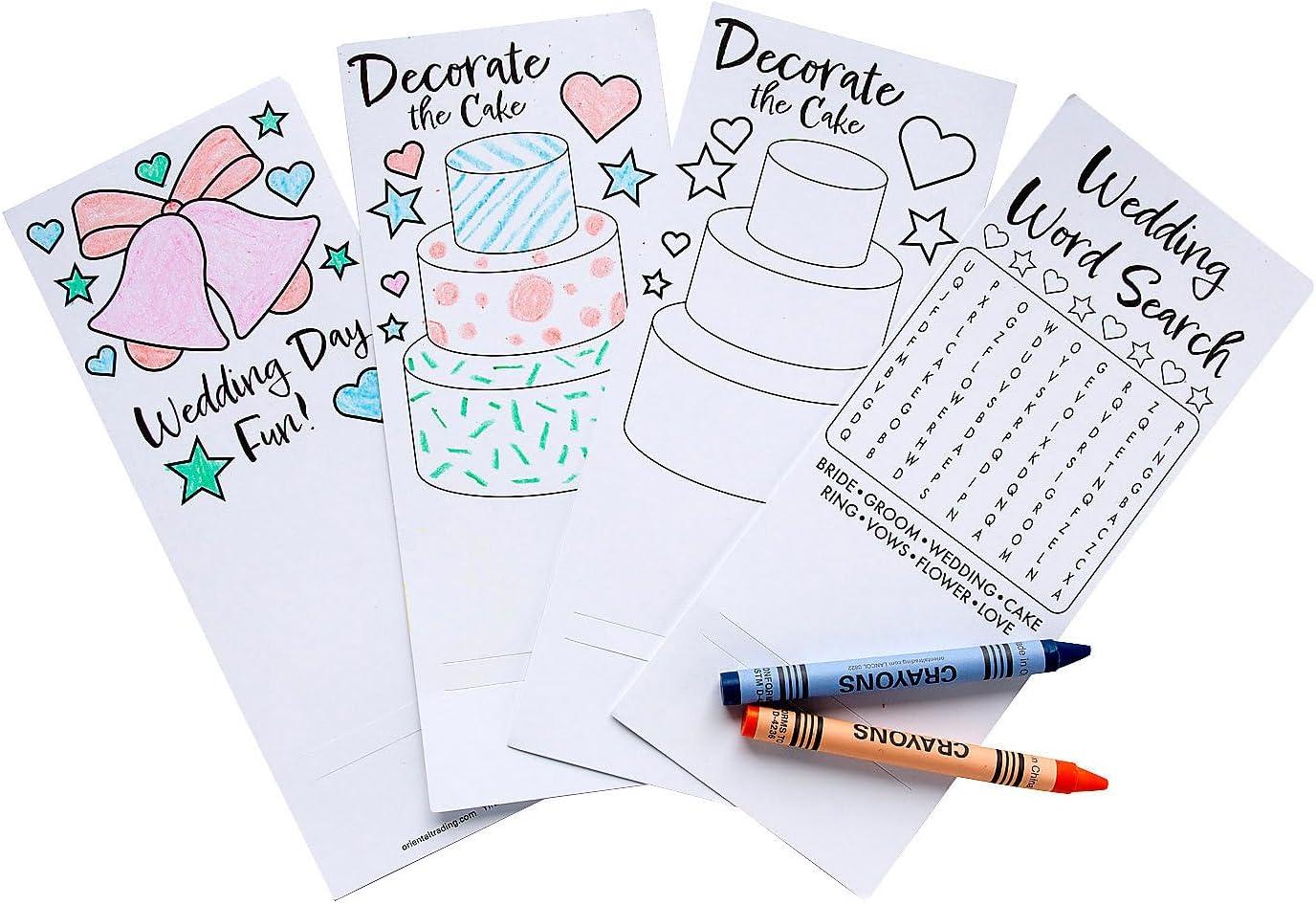 image:imageFun Express Wedding Coloring Activity Cards 24 Pieces