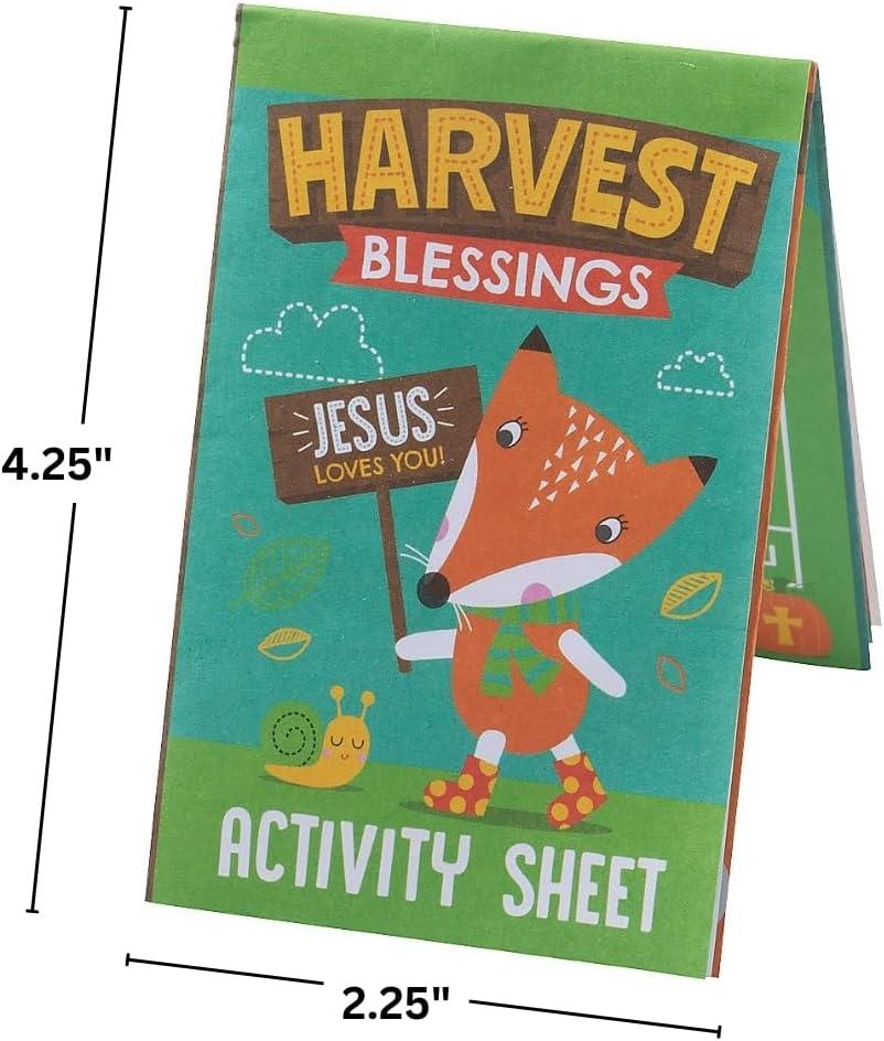 image:imageReligious Multicolor Fall FoldUp Activity Sheets 275 x 425 Pack of 24 Perfect for Sunday School Church Events and Fall Festivals