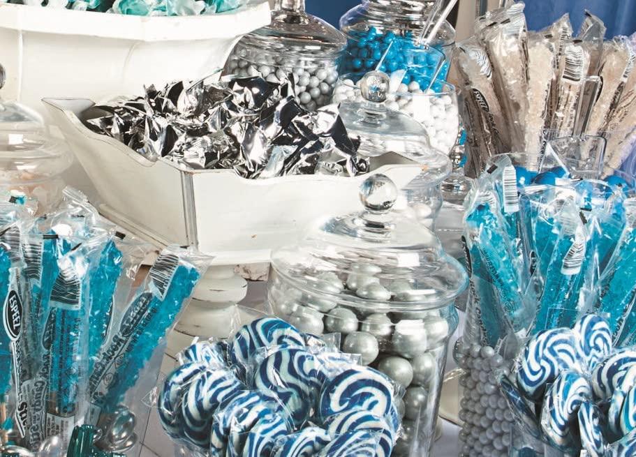 image:imageSole Favors Butter Mints Individually Wrapped Bulk 108 Pack Soft Buttermints Candy for Wedding Favors for Guests Pink Mint Party Favor for Bridal Shower Baby Shower amp Graduation CelebrationsSilver