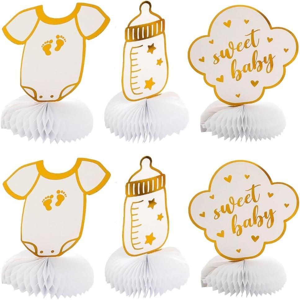 image:imageBaby Shower Girl or Boy Honeycomb Centerpiece 6 Pieces