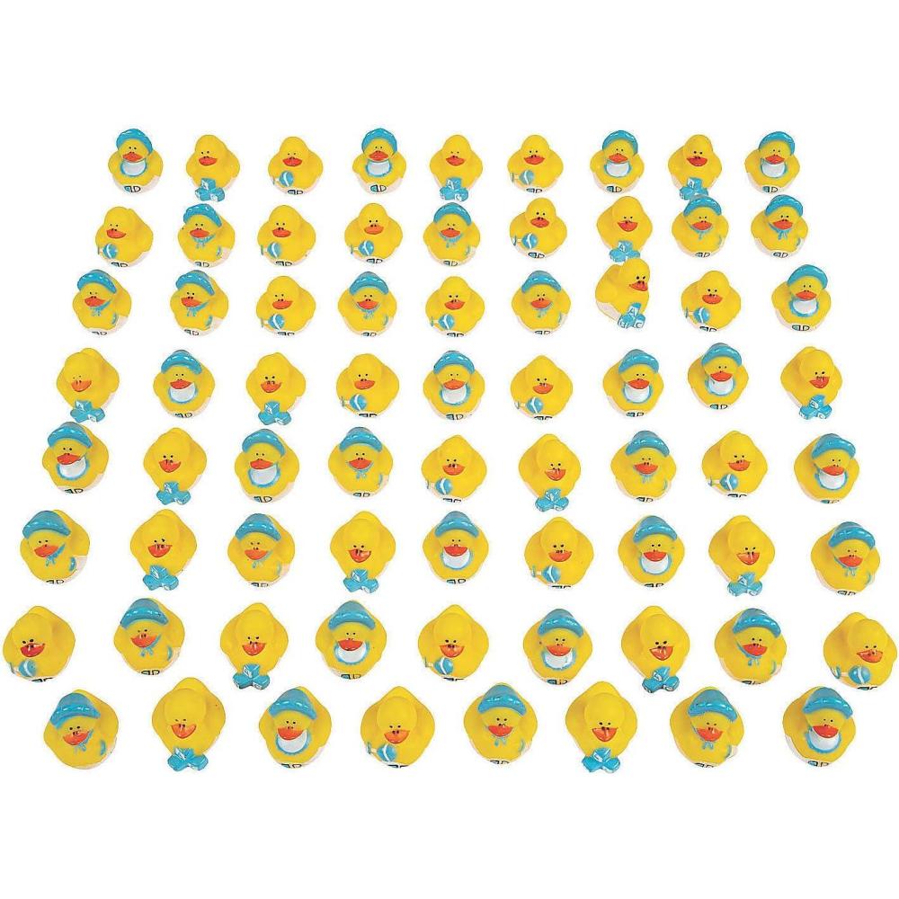 image:imageBulk Mini Baby Boy Shower Rubber Duckies  72 Pc  Toys  72 Pieces