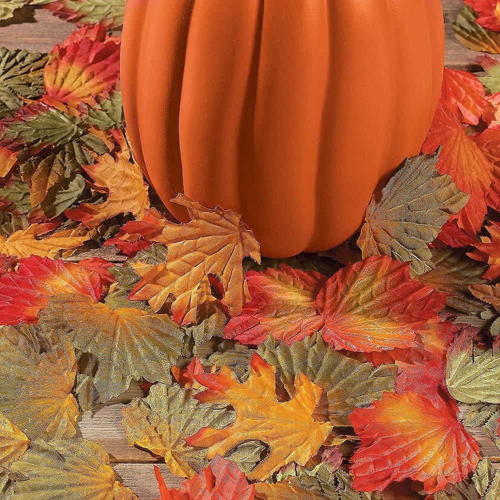 image:imageFun Express Decorative Fall Leaves 250pcs for Fall Home Decor Floral Arrangements amp Boxed Sets Fall 250 Pieces