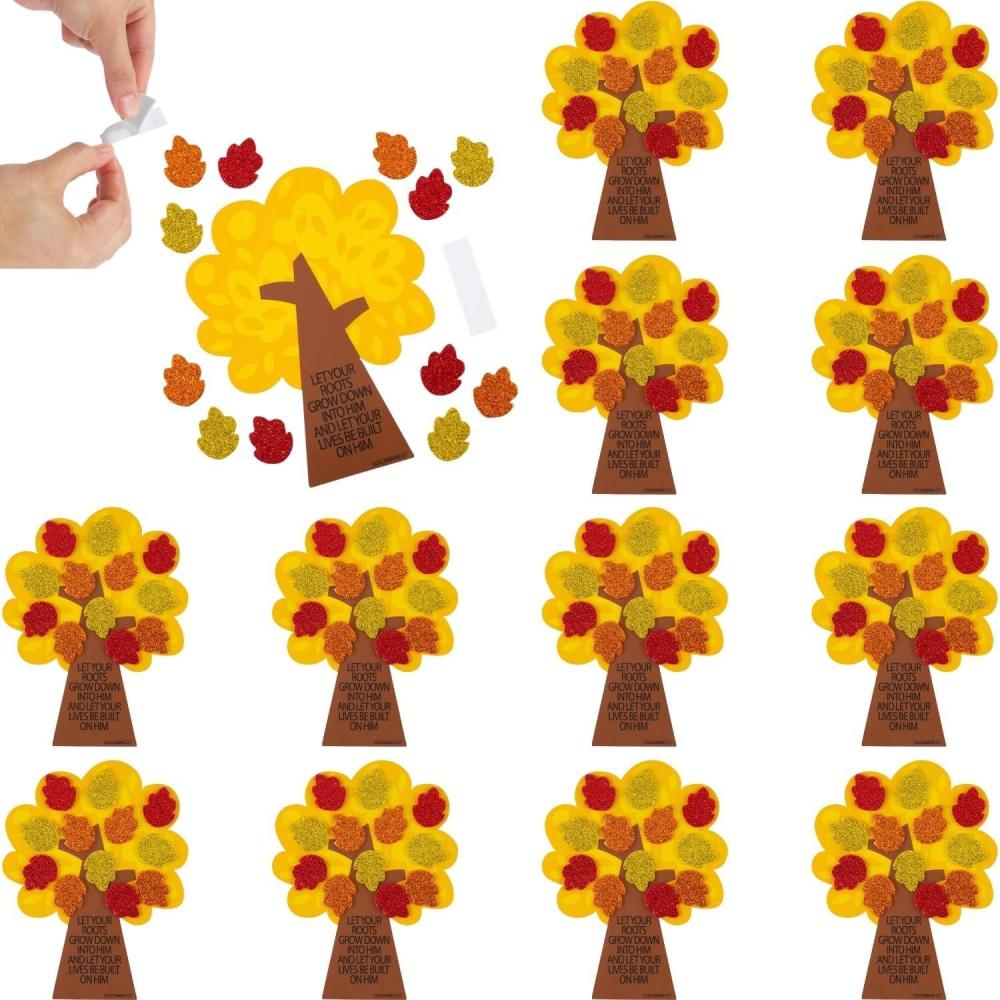 image:imageFun Express 5 12 Fall Tree with Bible Verse Magnet Foam Craft Kit Makes 12