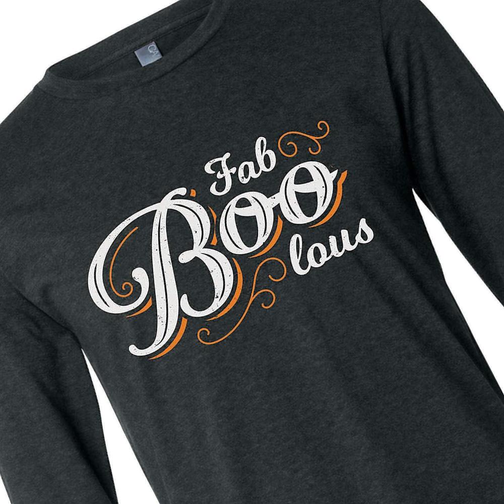image:imageFun Express FabBooLous Womens TShirt Long Sleeve Comfy 52 Cotton48 Polyester Blend Perfect for Fall Festivities 1 Piece Small