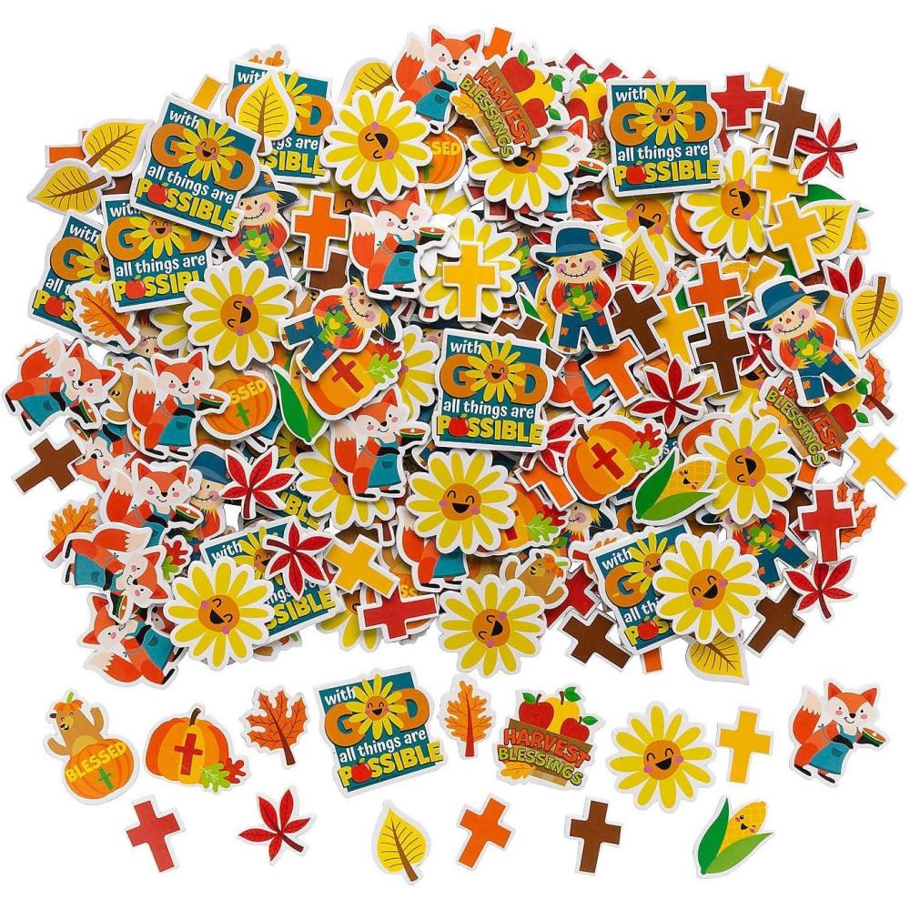 image:imageFun Express Religious Fall SelfAdhesive Foam Shapes Bulk 500 Pc