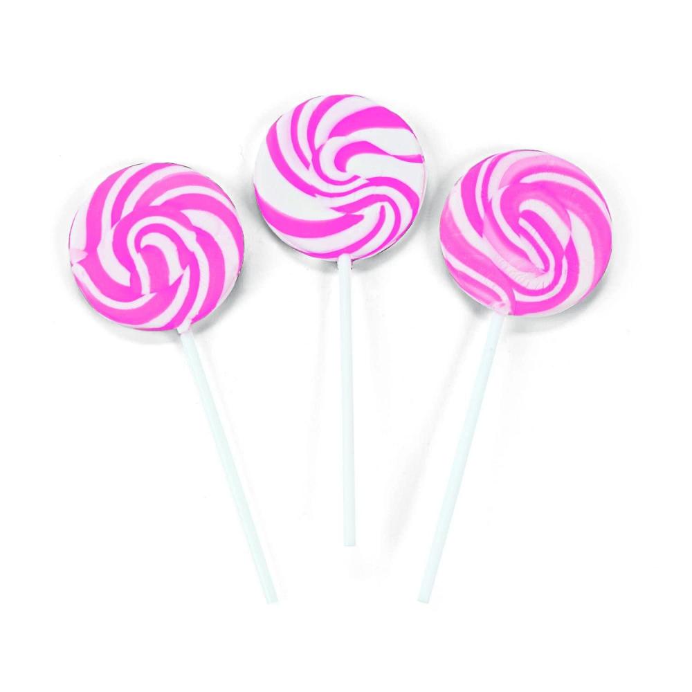 image:imageRed Swirl Lollipop Sucker Bulk Set of 48 Individually Wrapped Pops for Candy Buffets Graduation Parties Anniversaries amp WeddingsHot Pink