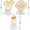 Baby Shower Girl or Boy Honeycomb Centerpiece – 6 Pieces