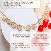 FALL BANNER W/WOOD DISCS – Party Decor – 1 Piece