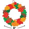 Fall Leaves Paper Wreath Craft Kit -12 – Crafts for Kids and Fun Home Activities