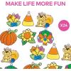 Fall Suncatchers – Craft Supplies – 24 Pieces