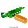 Fun Express – Green Foil Wrapped Caramels (2lbs) for Wedding – Edibles – Soft & Chewy Candy – Caramel & Licorice – 100 Pieces