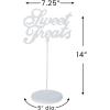 Fun Express – Sweet Treats White Calligraphy Sign for Wedding – Home Decor – Decorative Accessories – Misc Decorative Accessories – Wedding – 1 Piece
