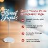 Fun Express – Sweet Treats White Calligraphy Sign for Wedding – Home Decor – Decorative Accessories – Misc Decorative Accessories – Wedding – 1 Piece