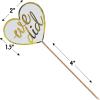 Fun Express – We Did Cupcake Picks for Wedding – Party Supplies – Serveware & Barware – Picks & Stirrers & Parasols – Wedding – 50 Pieces