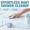 Fun Express 6 1/2″ Baby Shower Blue & White Stripe Luncheon Napkins – 16 Count