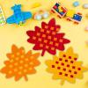 Fun Express 9″ x 8″ Colorful Fall Leaf Cardstock Weaving Mat Craft Kit – Makes 24