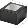 Fun Express Black Cupcake Boxes, 12 Count – Each With Clear Window – Treat Boxes For Birthday Party, Events, Baby Shower, Wedding, And More