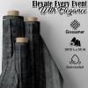 Fun Express Black Sheer Fabric Roll 100 Feet Long x 3 Feet Wide – Premium Gossamer Material for Wedding Ceremony Decorations, Party Backdrop & Event Draping | Professional Photography & DIY Decor