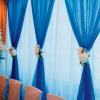 Fun Express Blue Gossamer Fabric Roll 100 Feet x 3 Feet – Sheer Draping Fabric for Wedding Backdrop & Ceiling Drapes | Wedding Decorations for Reception Ceremony Party Decor | Arch Draping Material