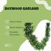Fun Express Boxwood Garland 12 Ft. x 7″ Greenery Garland for Wedding Decor – Artificial Greenery Faux Plants Indoor Table Decorations | Floral Garland for Mantle Backdrop Centerpieces & Reception