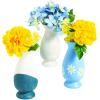 Fun Express DIY Ceramic Vase Set of 12 – Small White Bud Vases in Bulk for Centerpieces | Mini Pottery Vases for Home Decor, Wedding Decorations for Tables & Crafts for Kids | Paintable Clay Vase Kit