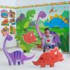 Fun Express Dinosaur VBS Bright Backdrop – VBS Vacation Bible School Supplies/Decor, 3 Pieces