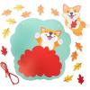 Fun Express Dogs Playing in Fall Leaves Foam Sign Craft Kit – Makes 12