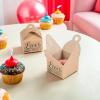 Fun Express Donut Favor Box with Handle (set of 12) Wedding and Donuts Party Supplies