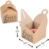 Fun Express Donut Favor Box with Handle (set of 12) Wedding and Donuts Party Supplies