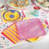 Fun Express Donut Party Square Paper Dinner Plates – Donut Pink Theme Disposable Dessert Dinner Plates – Tableware Decorations for Birthday Baby Shower Party Dinning Supplies Table Decor – 8 Pieces