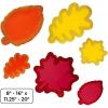 Fun Express Fall Leaf Cutouts with Glitter – 6 Pc(Fall Leaf)