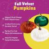Fun Express Fall Velvet Pumpkins – 3 Pc